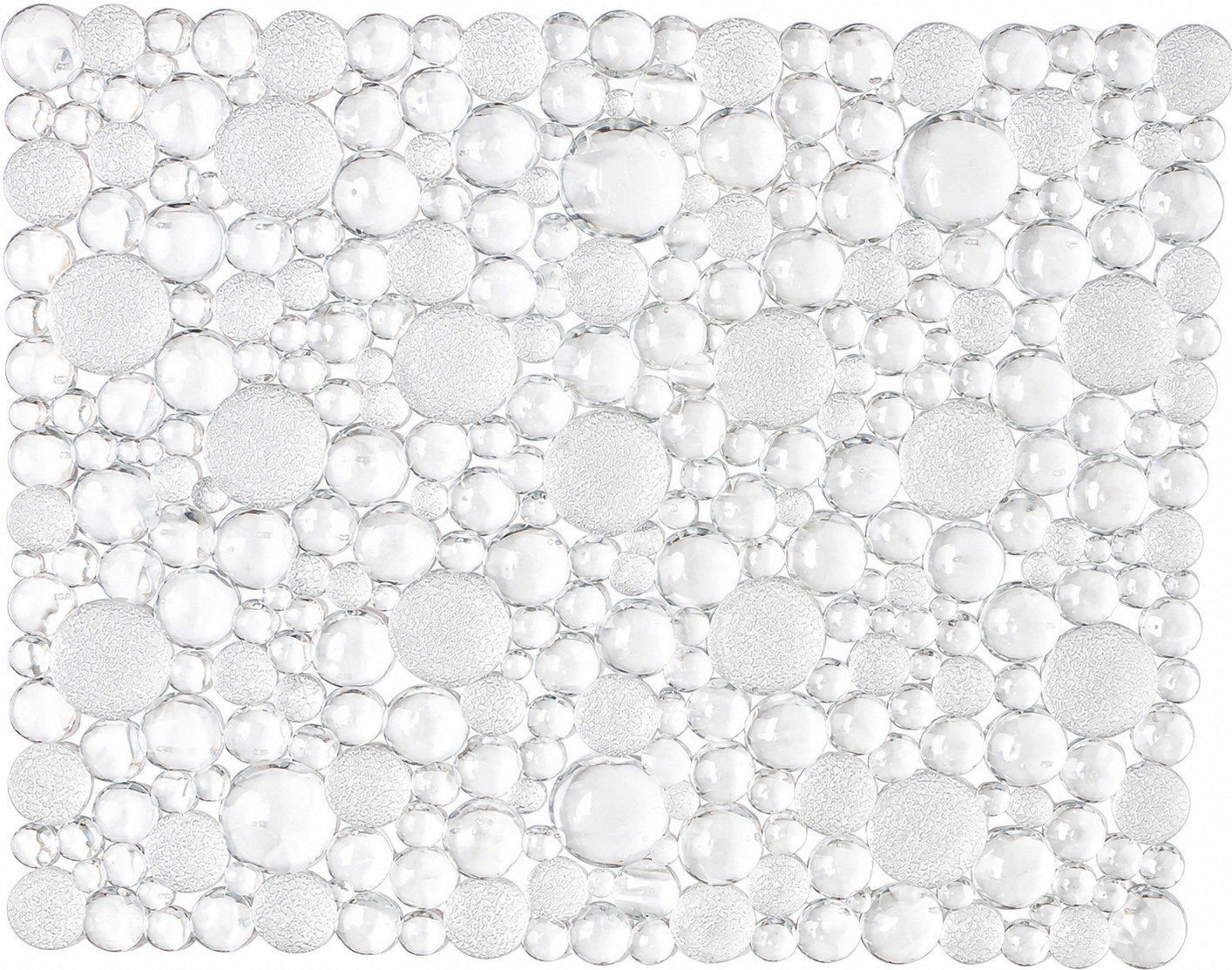 PVC Sink Mat 15" x 11.8" Clear Kitchen Sink Protector Grid Cut to Fit Guard