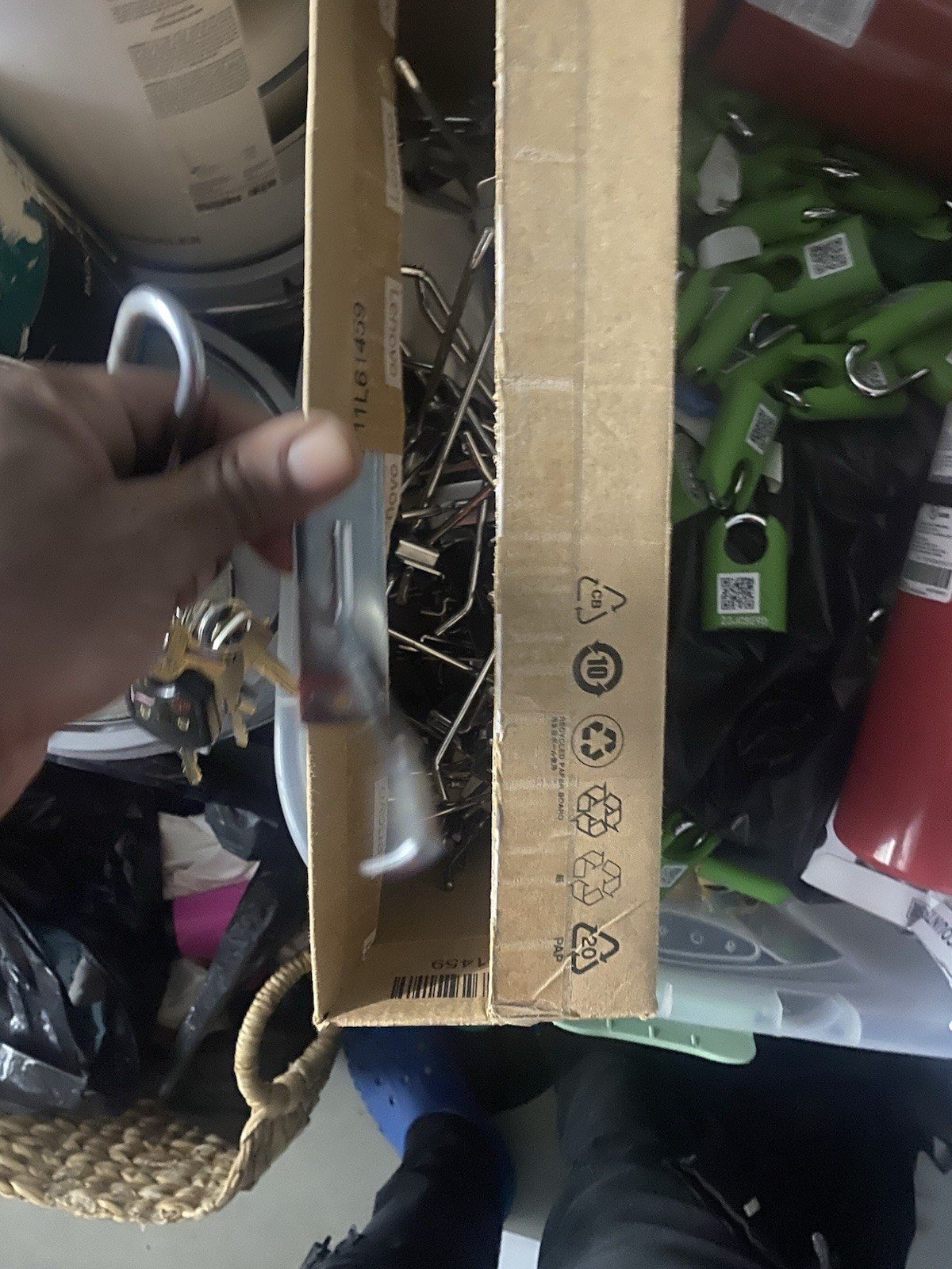 Metal Pegboard Single Stem Hooks for Retail Display