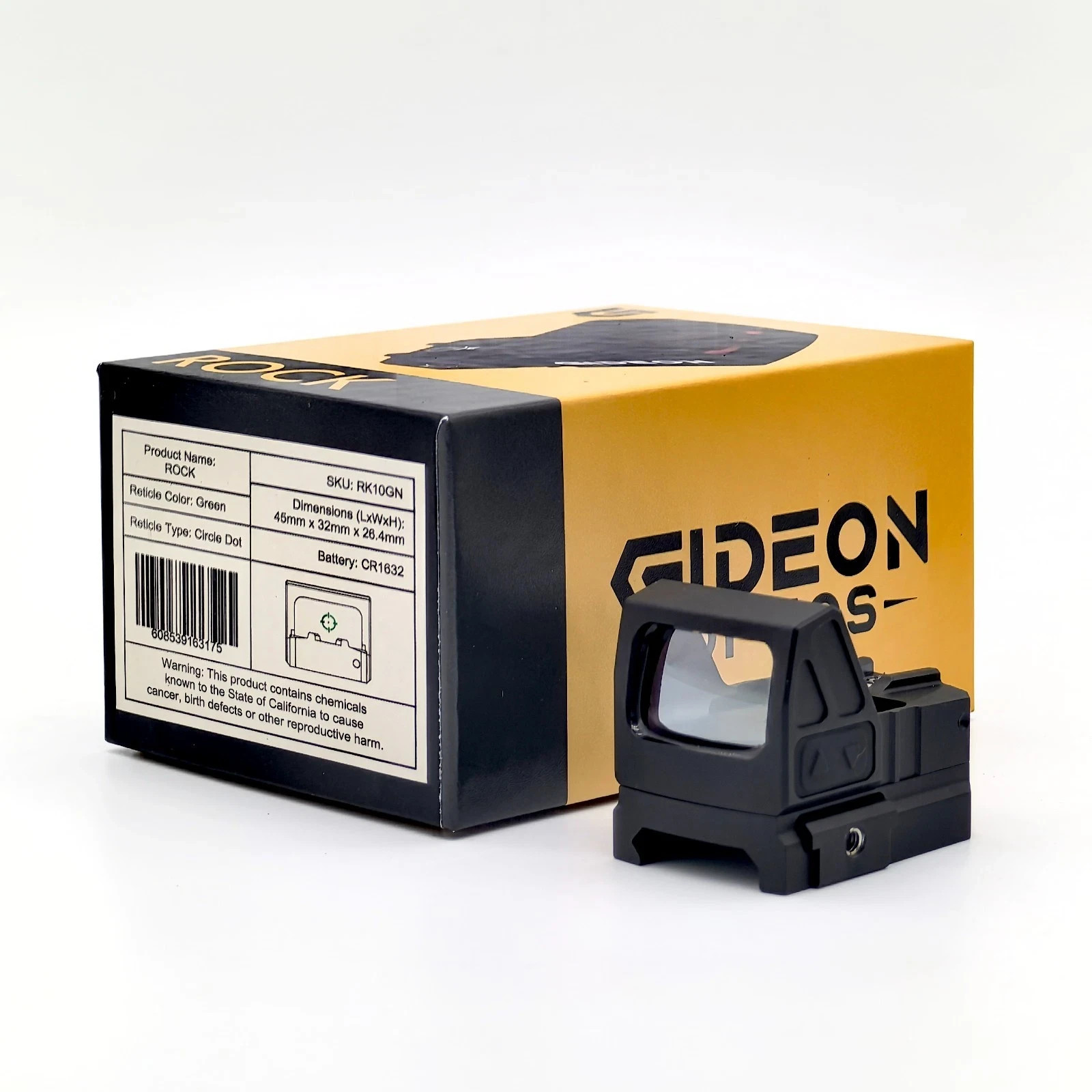 GIDEON ROCK 3MOA Dot Optics Sight Optional Circle Green Dot ForRMR Footprint