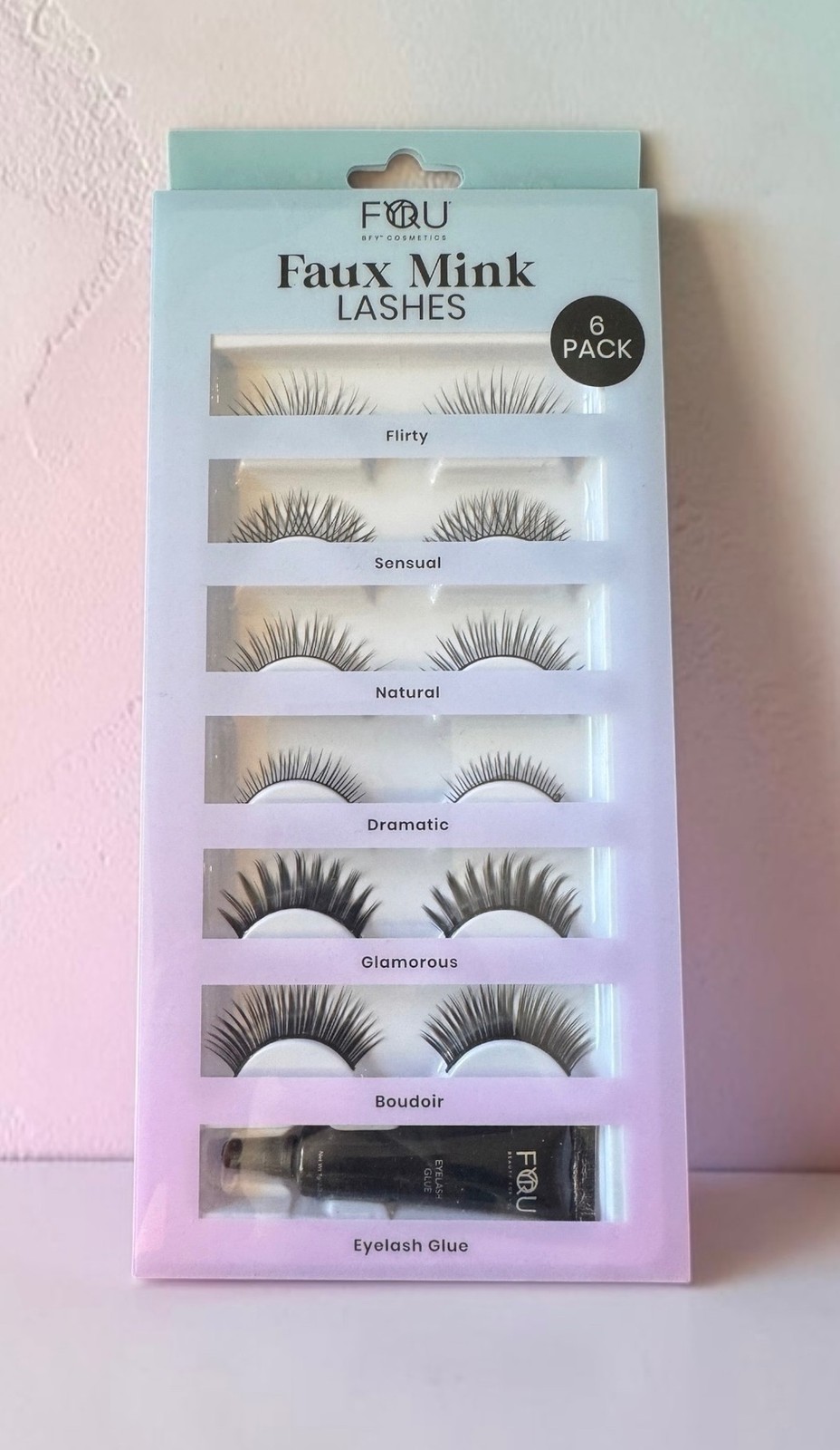 BFY Cosmetics Faux Mink Lashes 6 Pack