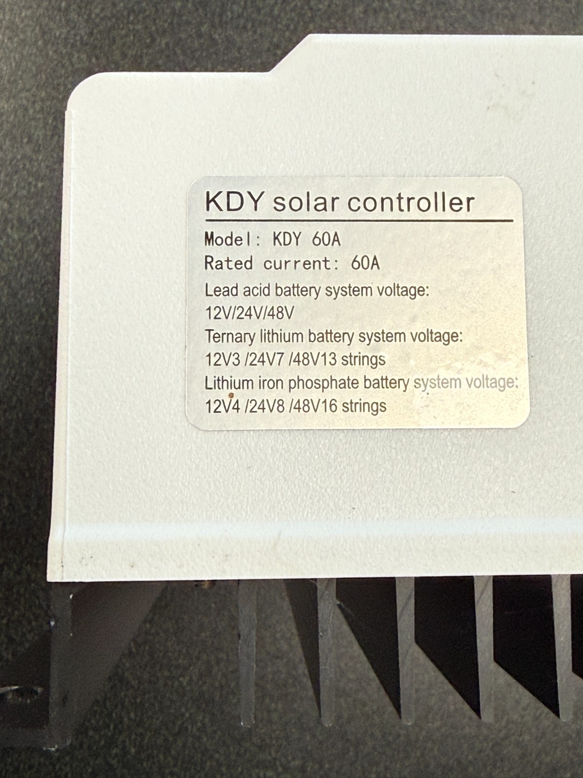 KDY 60A Solar Charge Controller