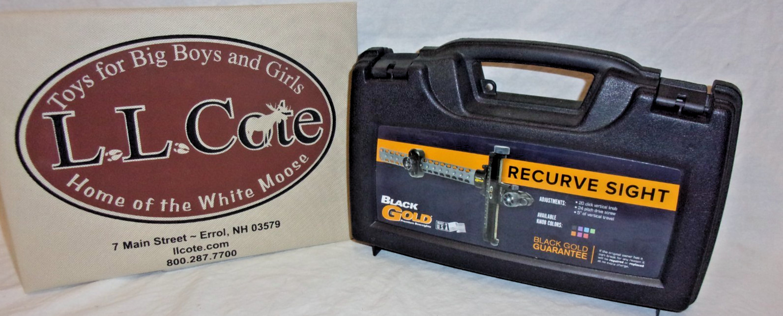 Black Gold Competition Sight - RH, Bow finger  8’’ Dovetail