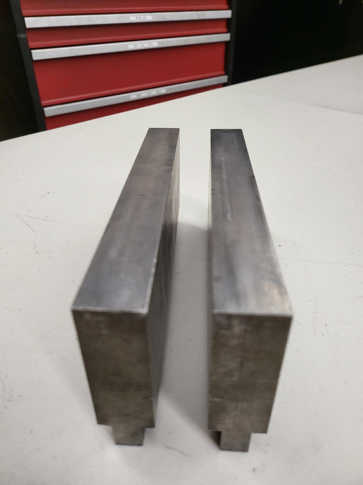 Press Brake Tooling Flattening Punch & Die Set 7.75" Each X 1" X 3.5" -SEE NOTES