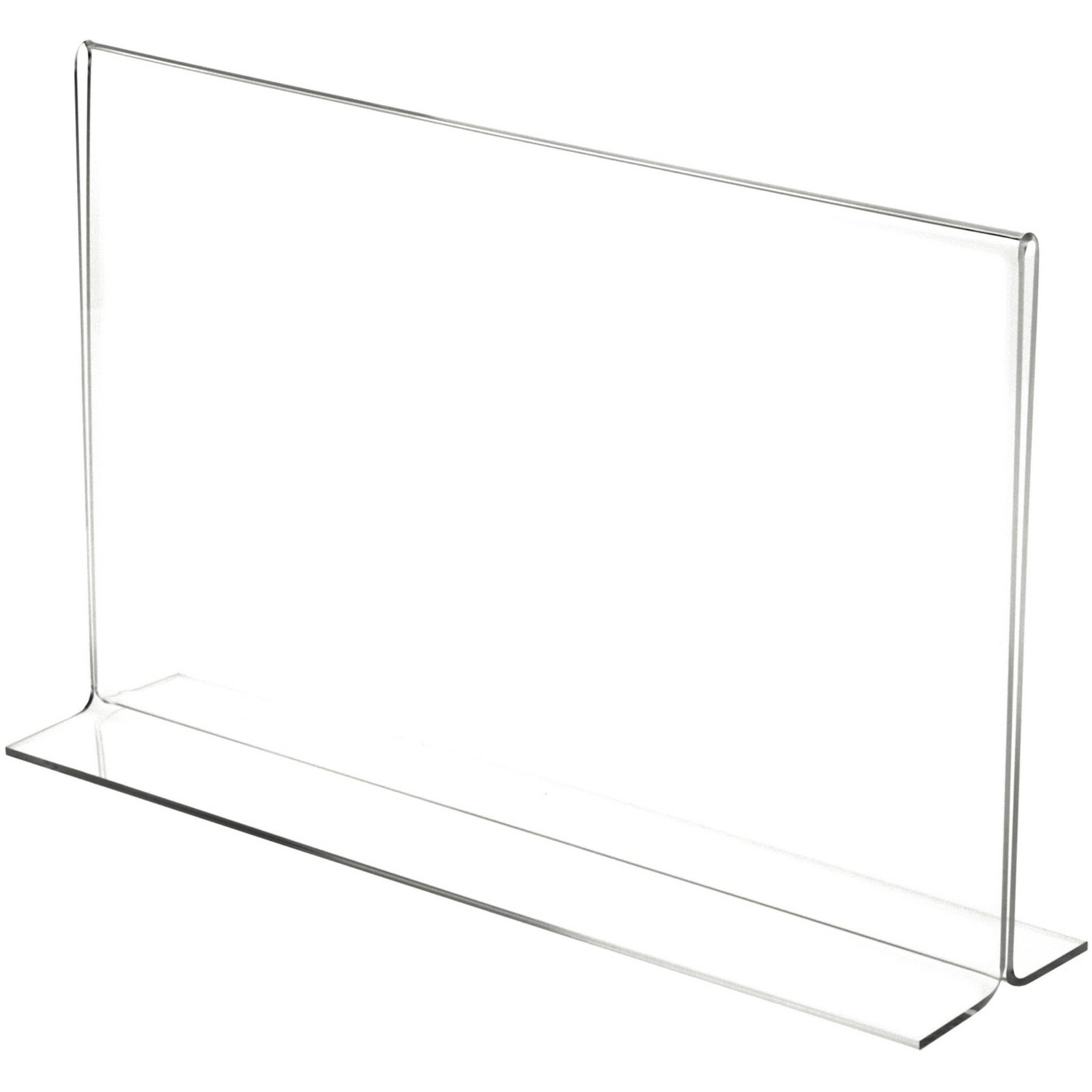 Plymor Clear Acrylic Sign Display / Literature Holder (Bottom-Load), 14" x 8.5"