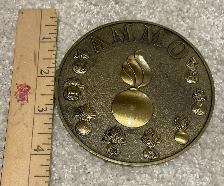 Military Militaria Army Ammo Medallion