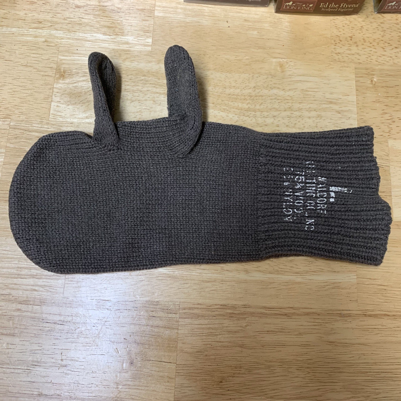 M-1948 Trigger Finger Wool Mitten Insert Size Large Waldorf Knitting Co