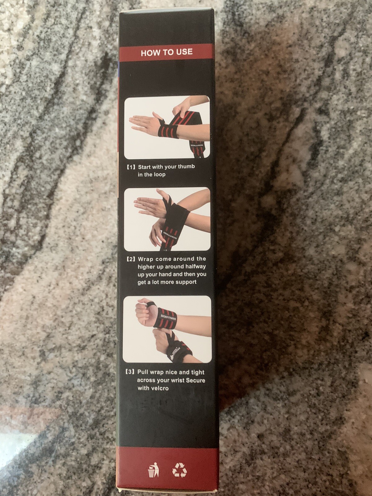 2X Weight Lifting Wrist Wraps Gym Workout Training Support Straps