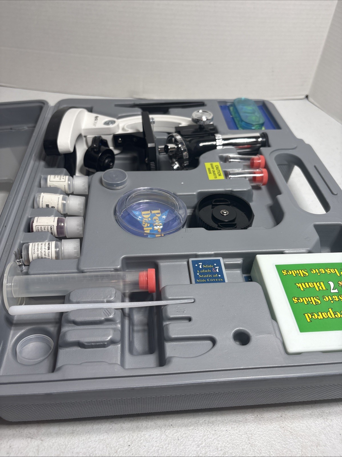 IQCrew 52-Piece Microscope Set with Durable Metal Frameworks for Students