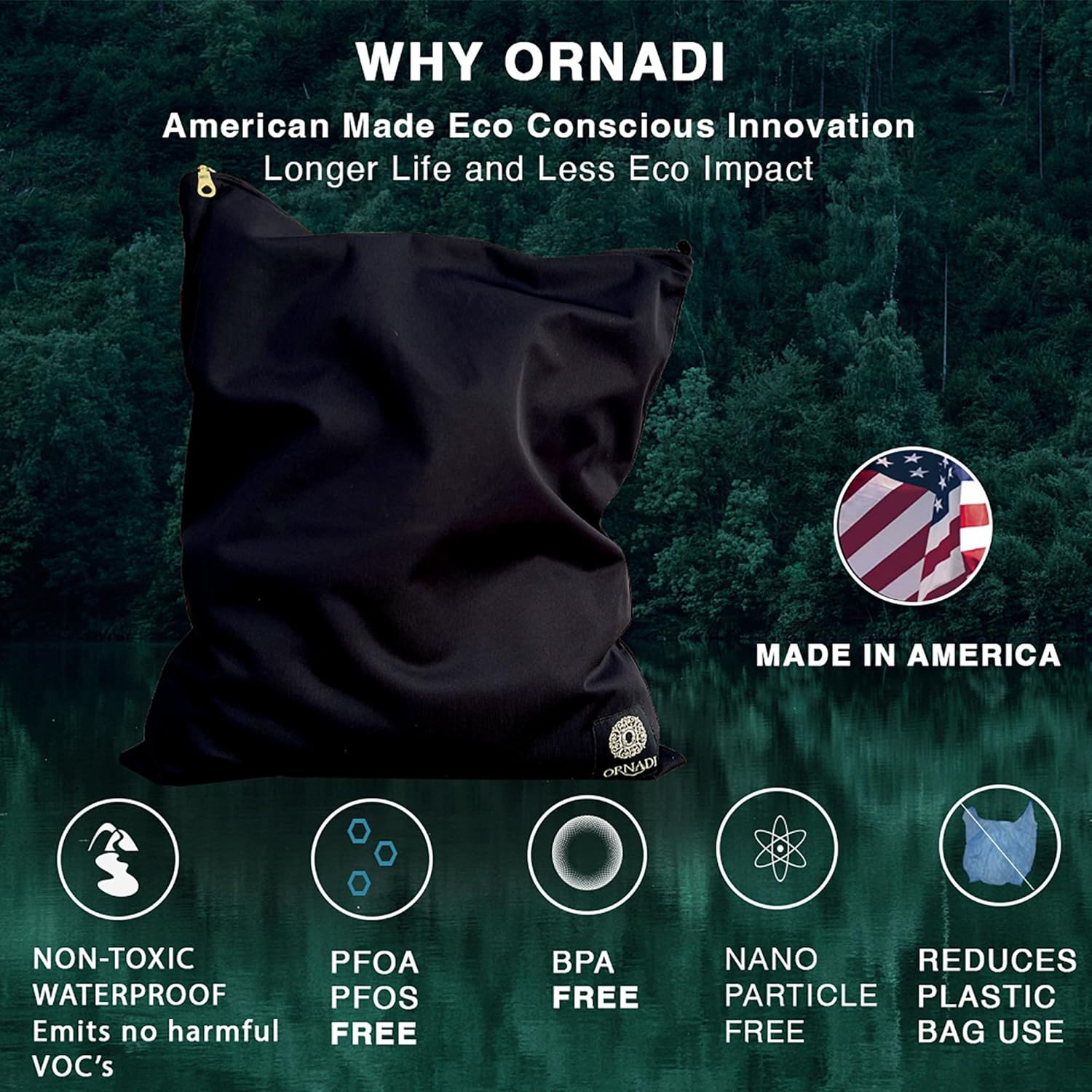 Wet Gym Clothes Bag Waterproof Antimicrobial Sack Inhibits Bacteria & Odor from