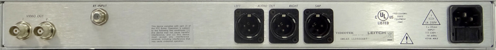 VideoTek DM-145 Demodulator