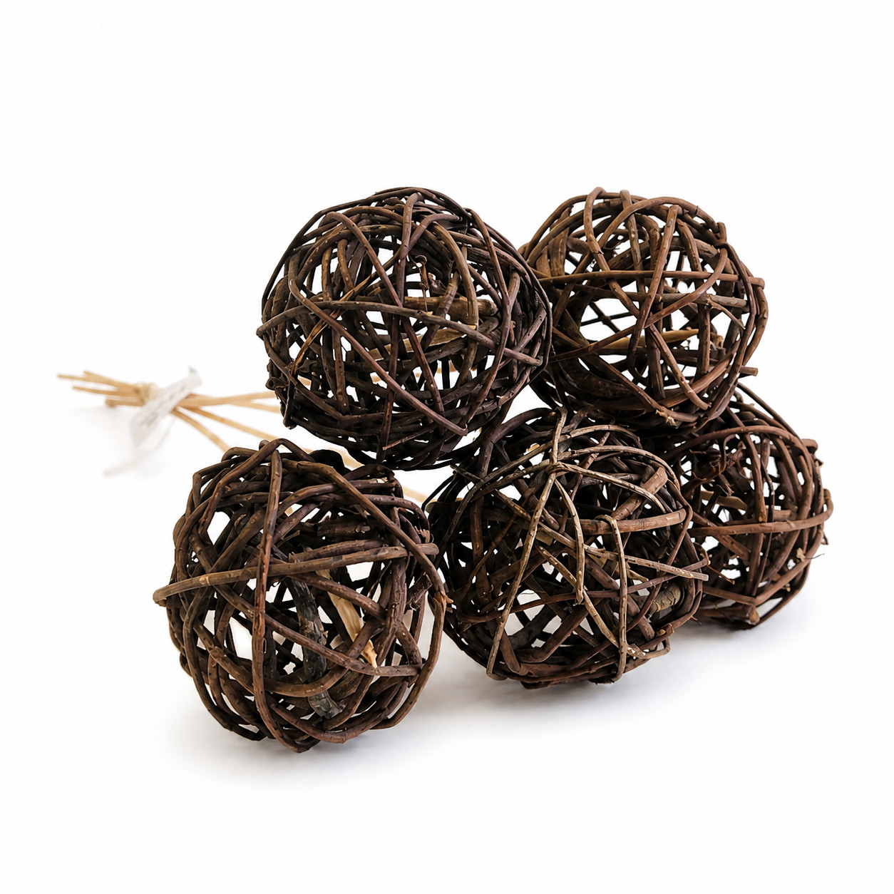 Natural 3" Vine Balls | 15" stem