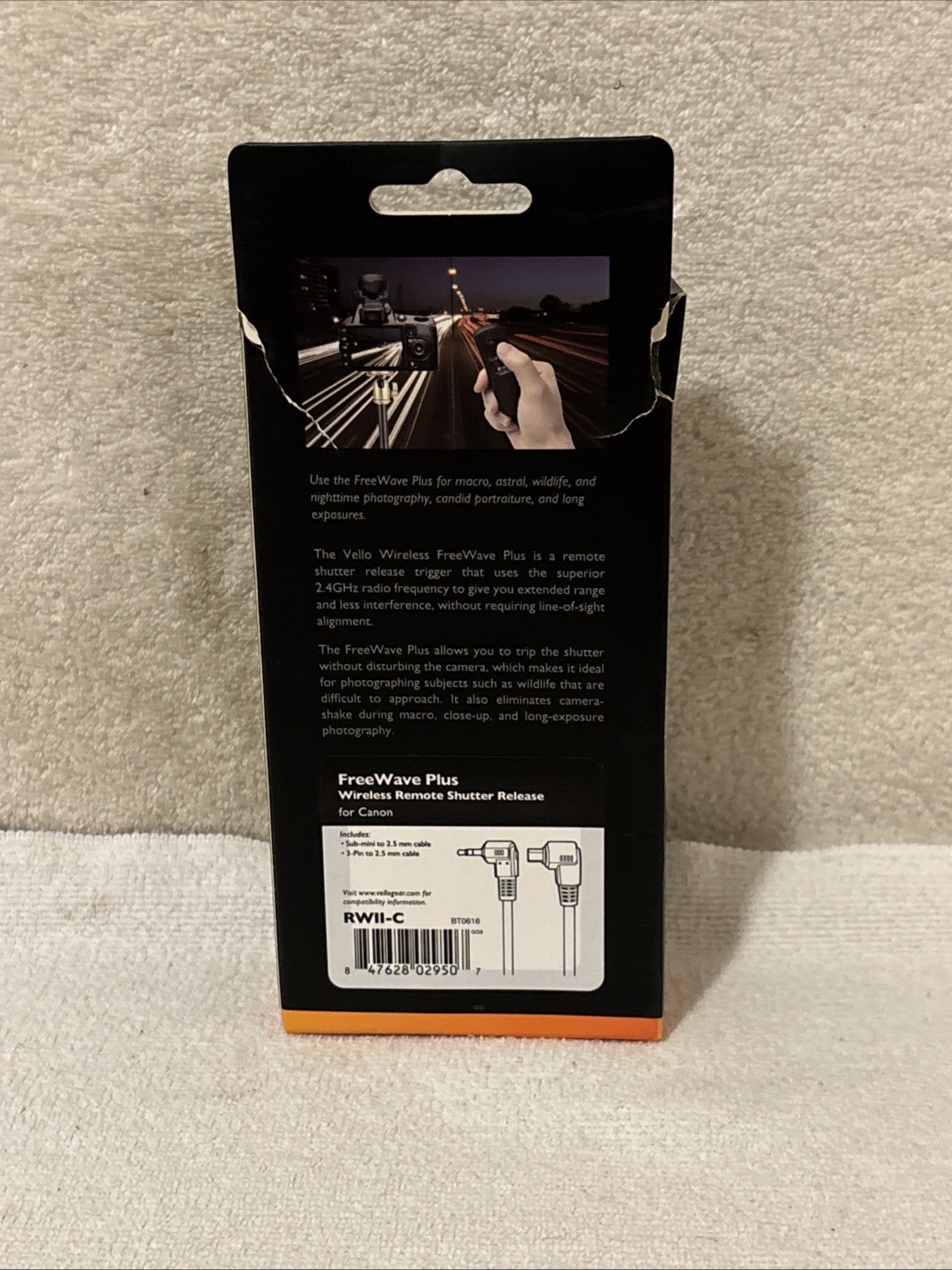Vello FreeWave Plus RWII-N Wireless Remote Shutter Release for Nikon 10 pin NEW