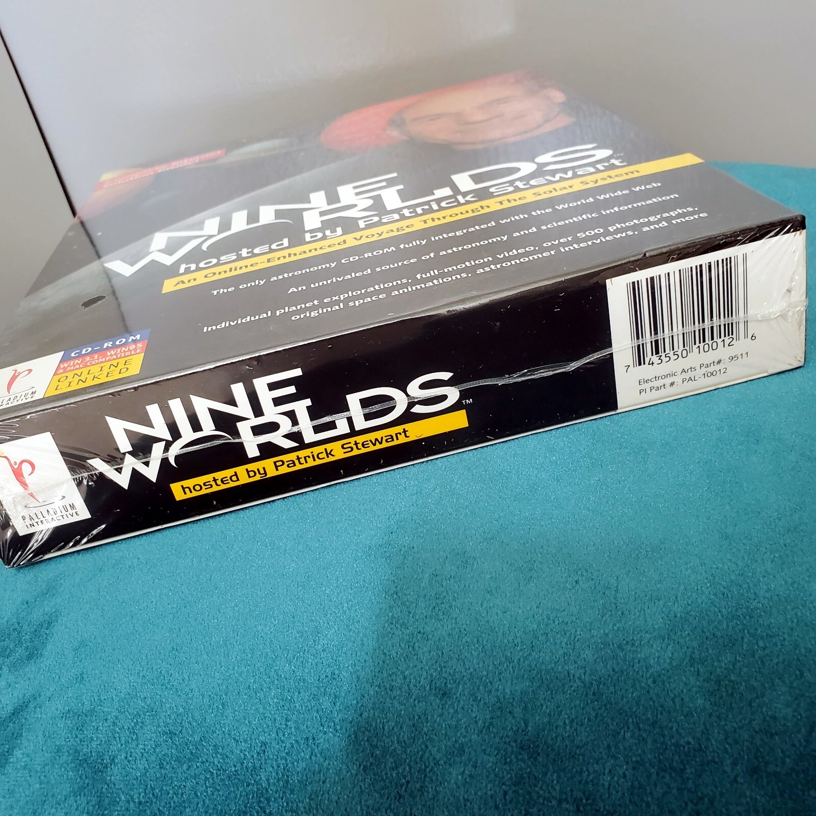 Nine Worlds Hosted By Patrick Stewart CD ROM Sealed Palladium Interactive 1996