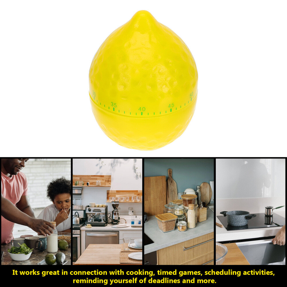 Manual Mechanical Timer Fruit Shape Kitchen Timer Cooking Countdown Tool .