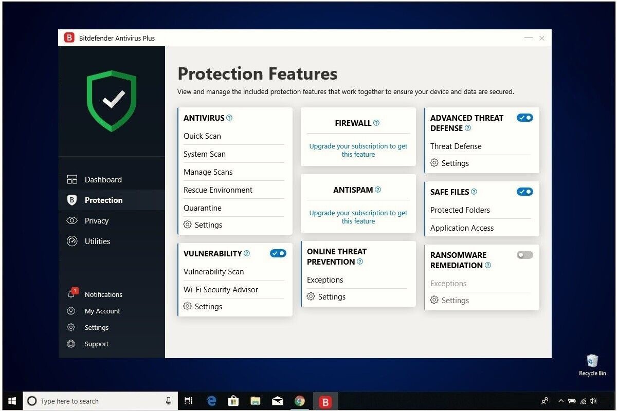 Bitdefender Antivirus Plus 2026 / 2 Years 5 Windows Device - Daily VPN