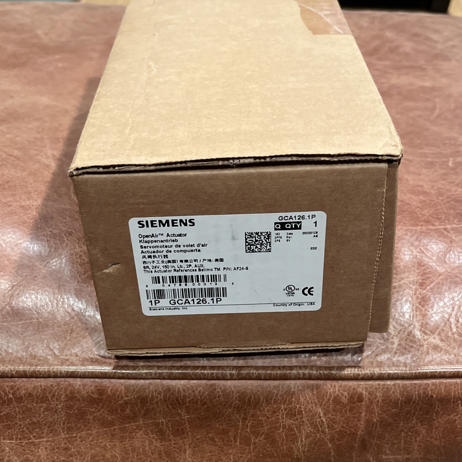 Siemens 1P GCA126.1P Open Air Actuator BRAND NEW IN ORIGINAL PACKAGING