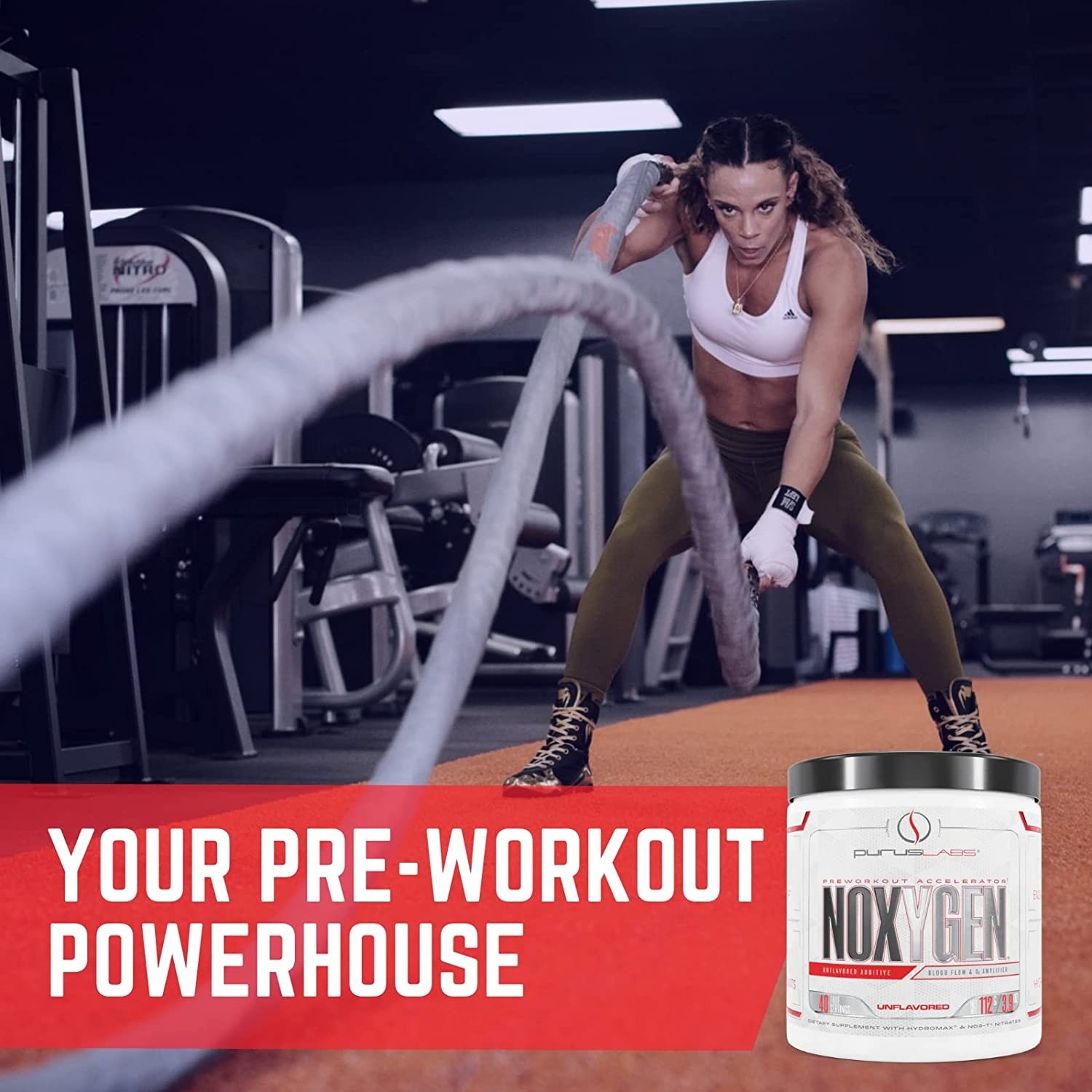 Purus Labs Noxygen - Unflavored Pre-Workout Accelerator, Nitric Oxide Booster
