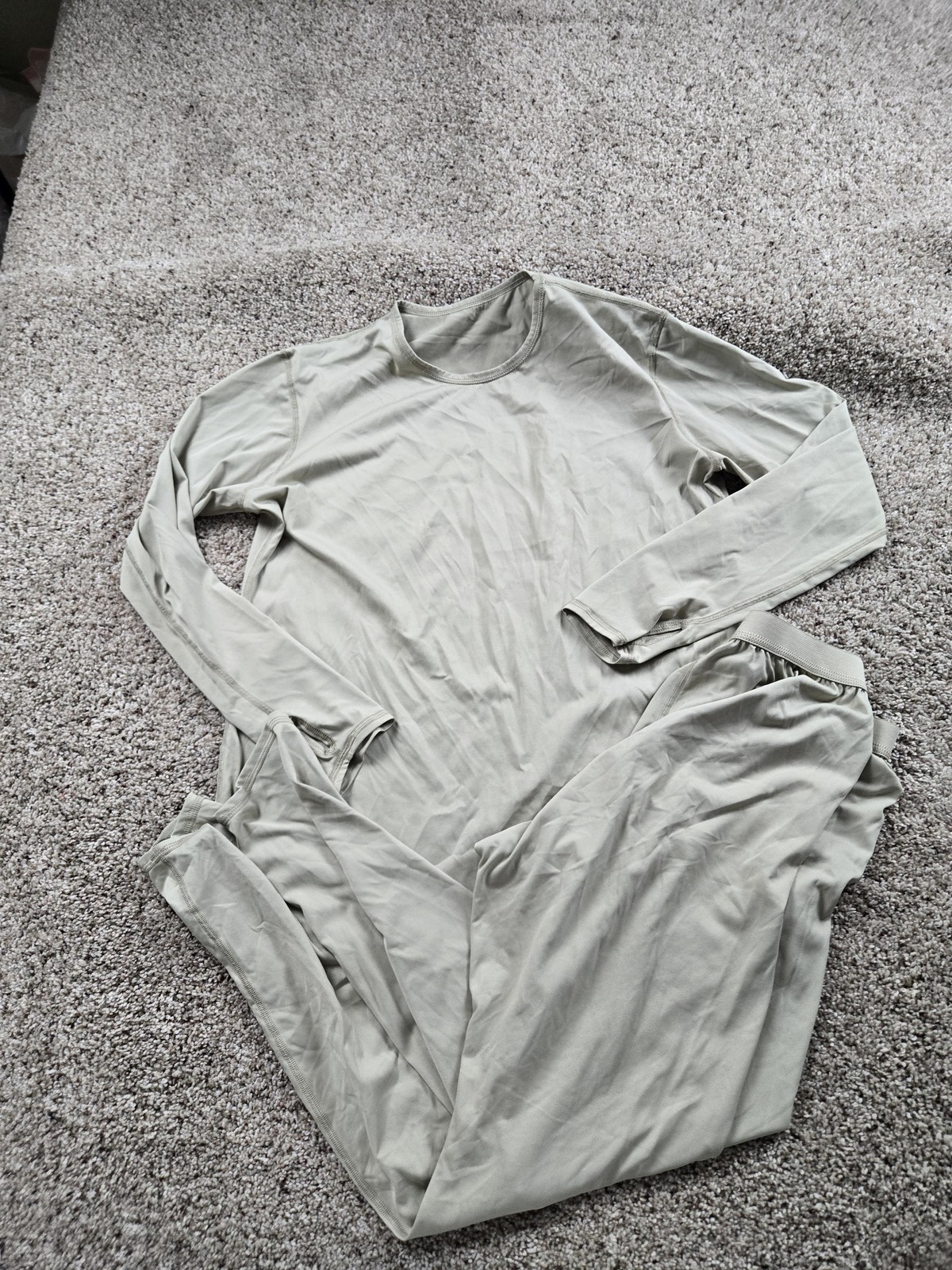 USGI Peckham Long Johns Mens Medium Beige Lightweight Cold Weather Gen III