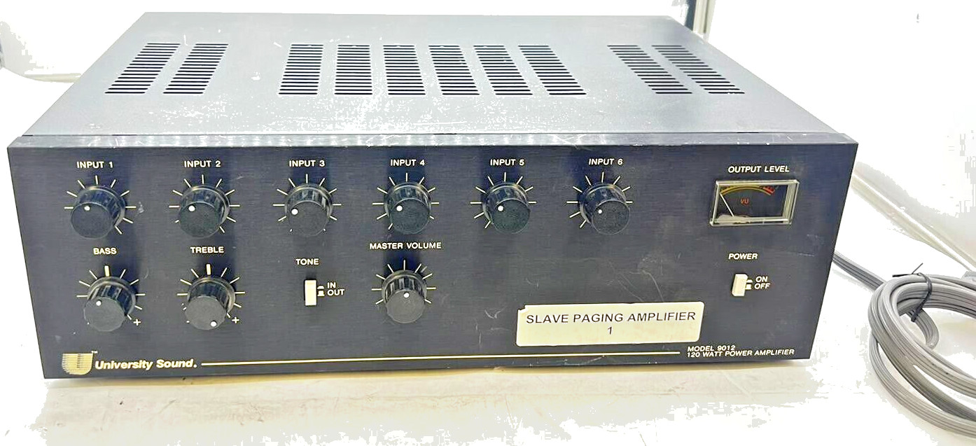 University Sound Model 9012 120 Watt Power Amplifier