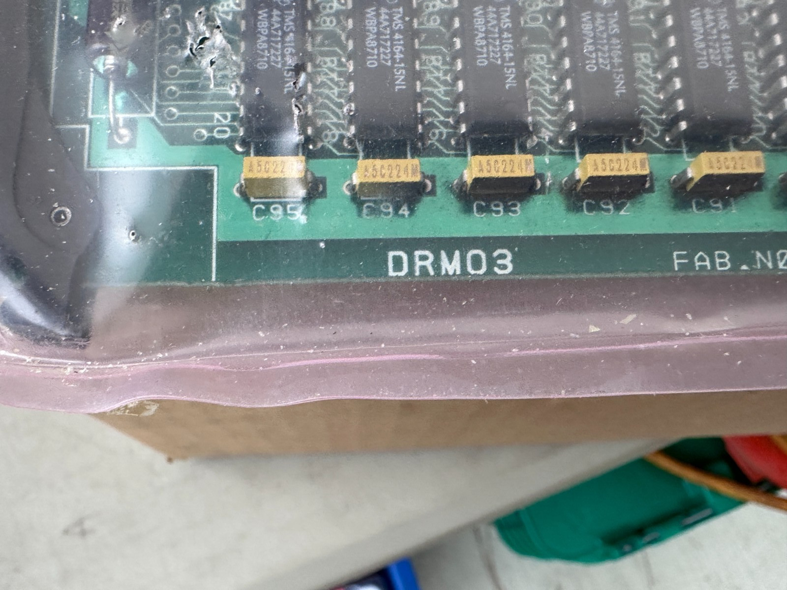 GE 2000 DRM03 256K Byte DRAM CNC Circuit Board 44A719326-G01