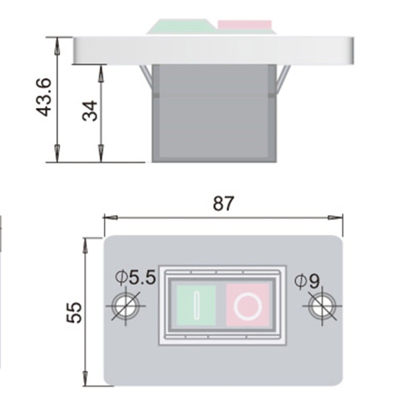 Essential Addition KJD6 Electromagnetic Switches AC250V 6A Start Button Switches