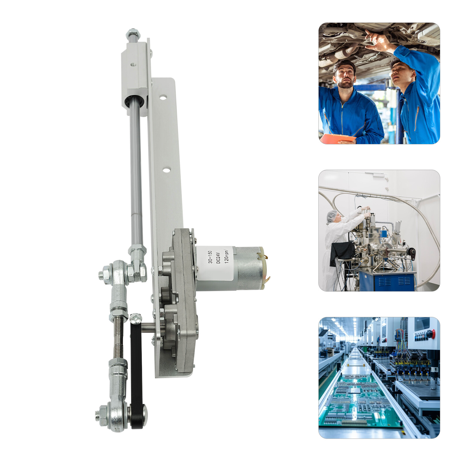 Reciprocating Cycle Linear Motor Adjustable Stroke Linear Actuator 20-120R DC24V