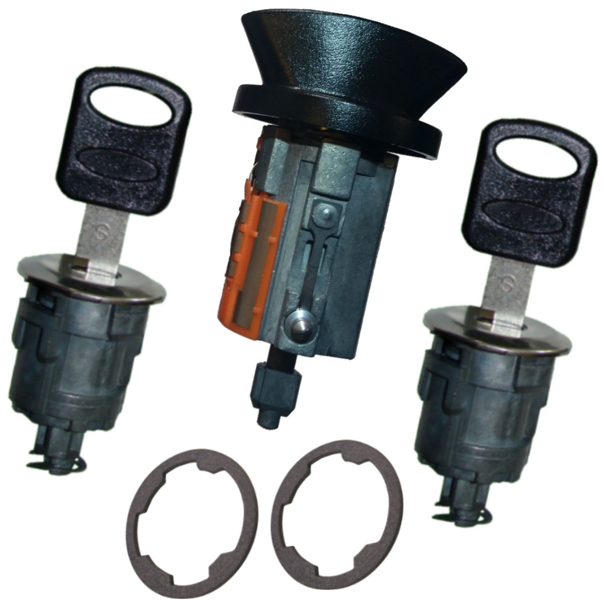 Ford E Van Ranger Others Ignition & Two Door Lock Cylinder Tumbler Set 2 Keys