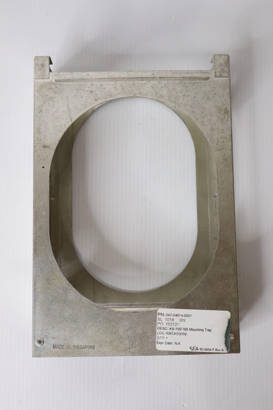 Bendix King KX155 / KX165 NAV/COM Mounting Tray 047-04874-0001
