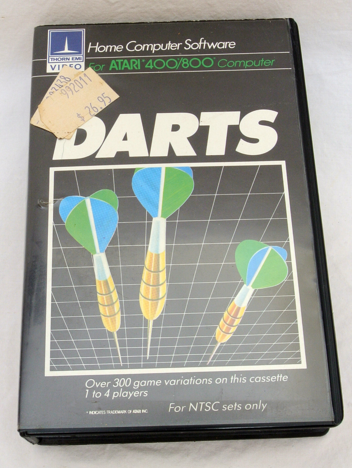 Atari 400/800 Darts ***Manual and Box ONLY*** THD11002 N Vintage
