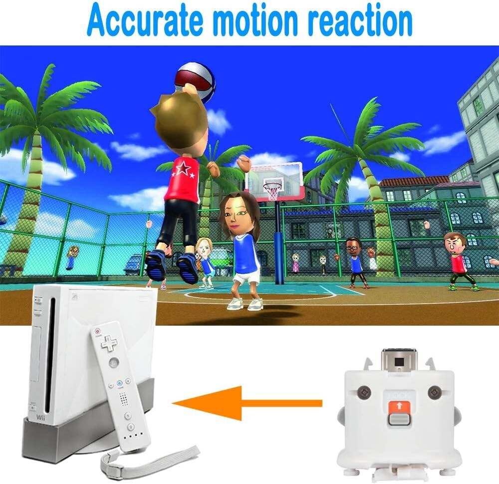 2PC For Wii Motion Plus Sensor Adapter Attachment Nintendo Wii /Wii U Controller