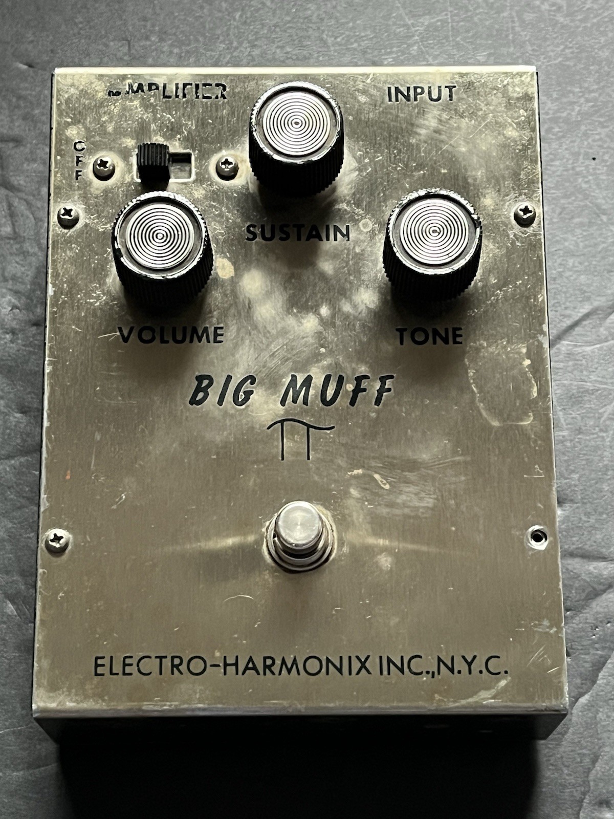 Vintage Electro Harmonix Big Muff Pi Triangle Effect Pedal Free Shipping