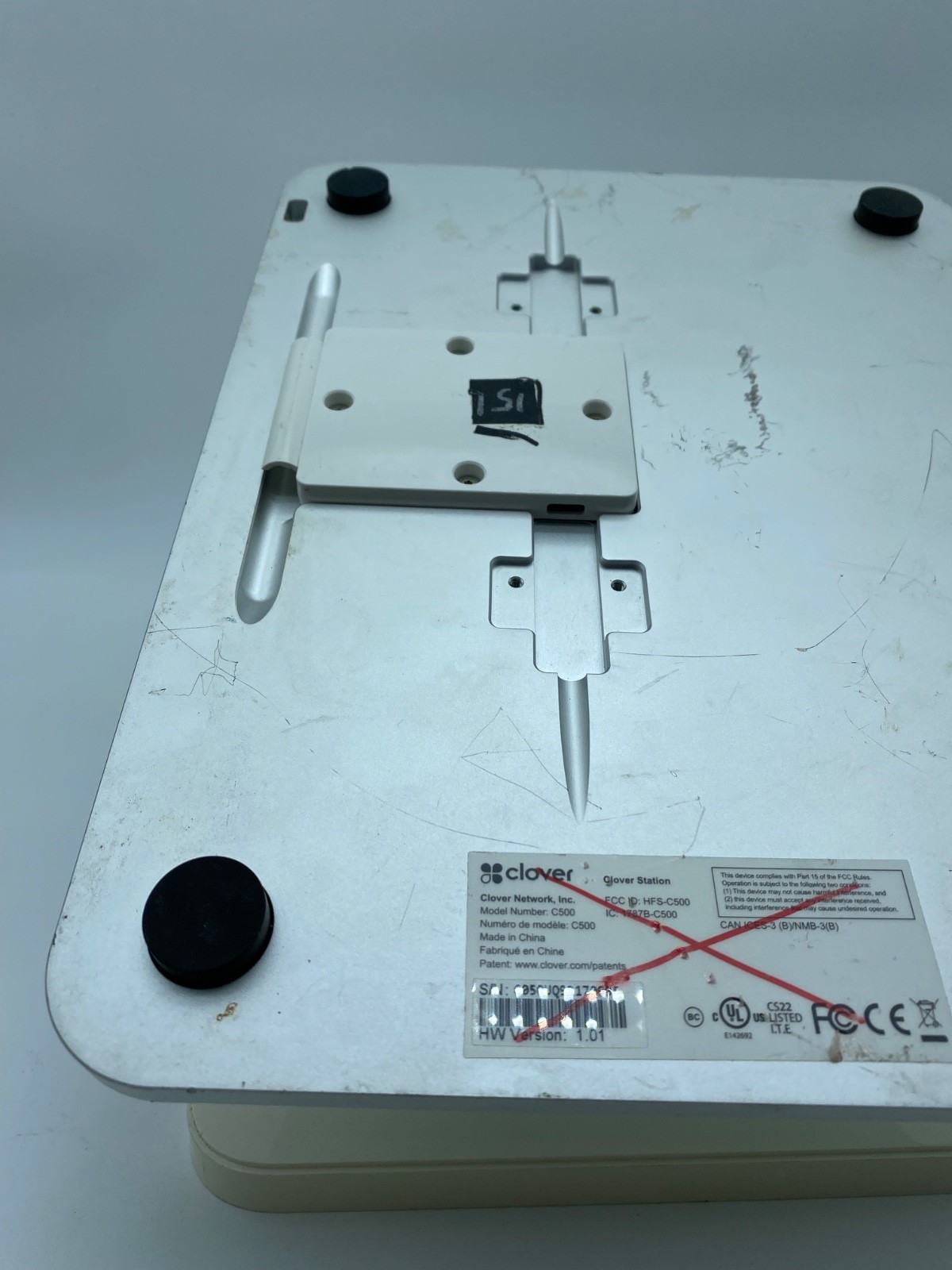 Clover C500 POS Terminal – Powers On – Screen Only –