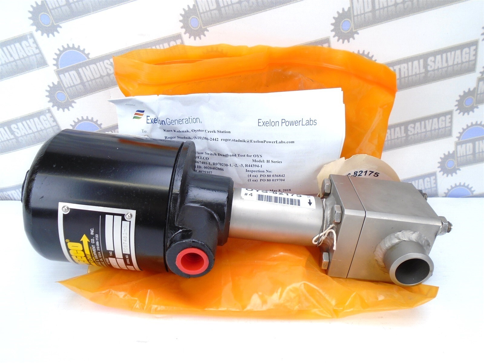 PEECO - HP-S-HT EXPLOSION PROOF - SS 1 in FLOW SWITCH - SOCKET WELD (NEW in BOX)