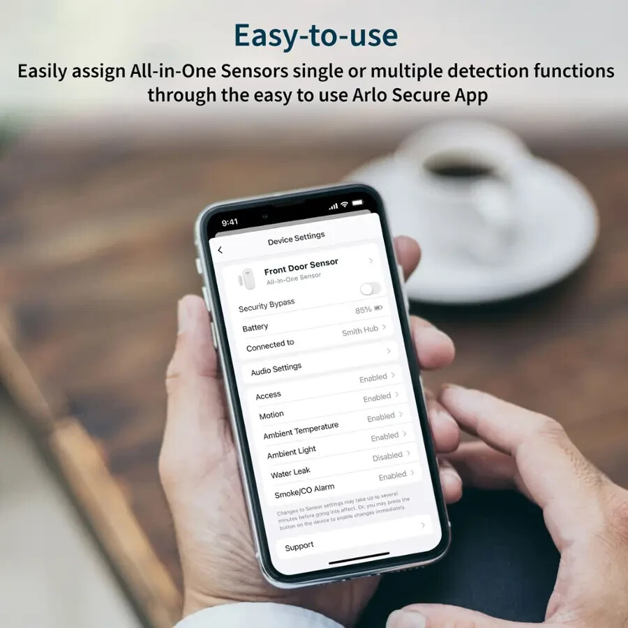 Arlo Wireless Smart Home Security System 6-in-1 Keypad Sensor Hub SS1502-1BYNAS