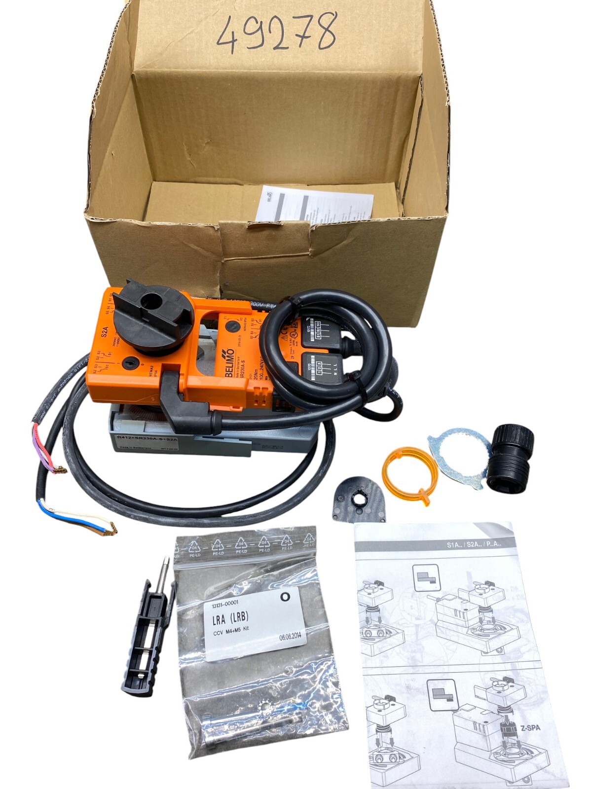 Belimo SR230A-S + S2A Flap Actuator Flap Actuator Drive New 49278