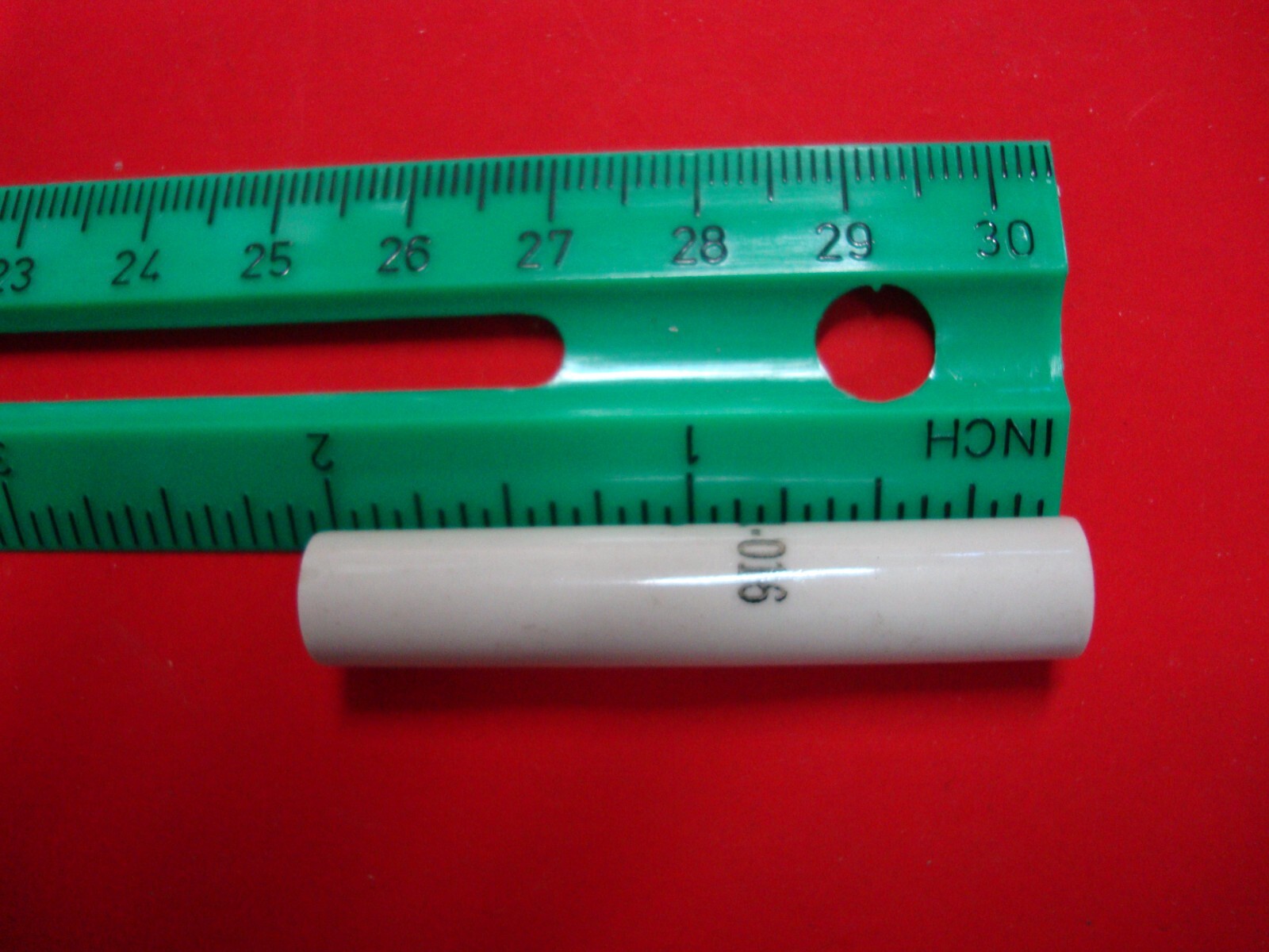 vintage ceramic standoff NL523W01-0016  2"X3/8" 2606 Smith (Qty. 2)