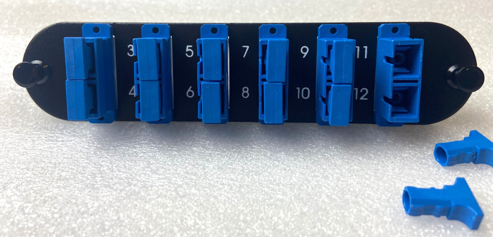 CCH-CP12-59 Compatible Fiber Adapter Panel SC 12 Port SM UPC Adapters