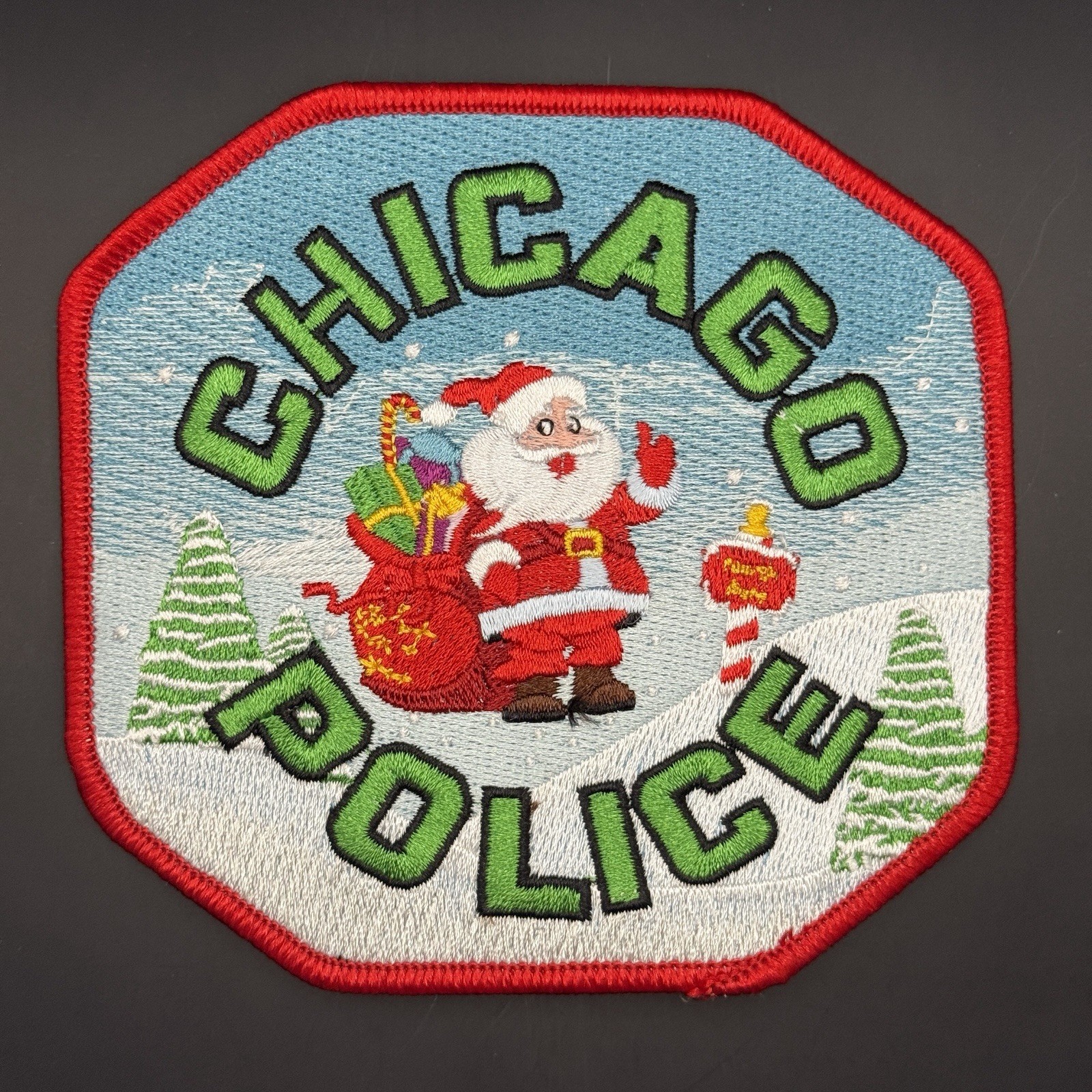 Chicago Police Patch Christmas Santa Illinois - IL￼