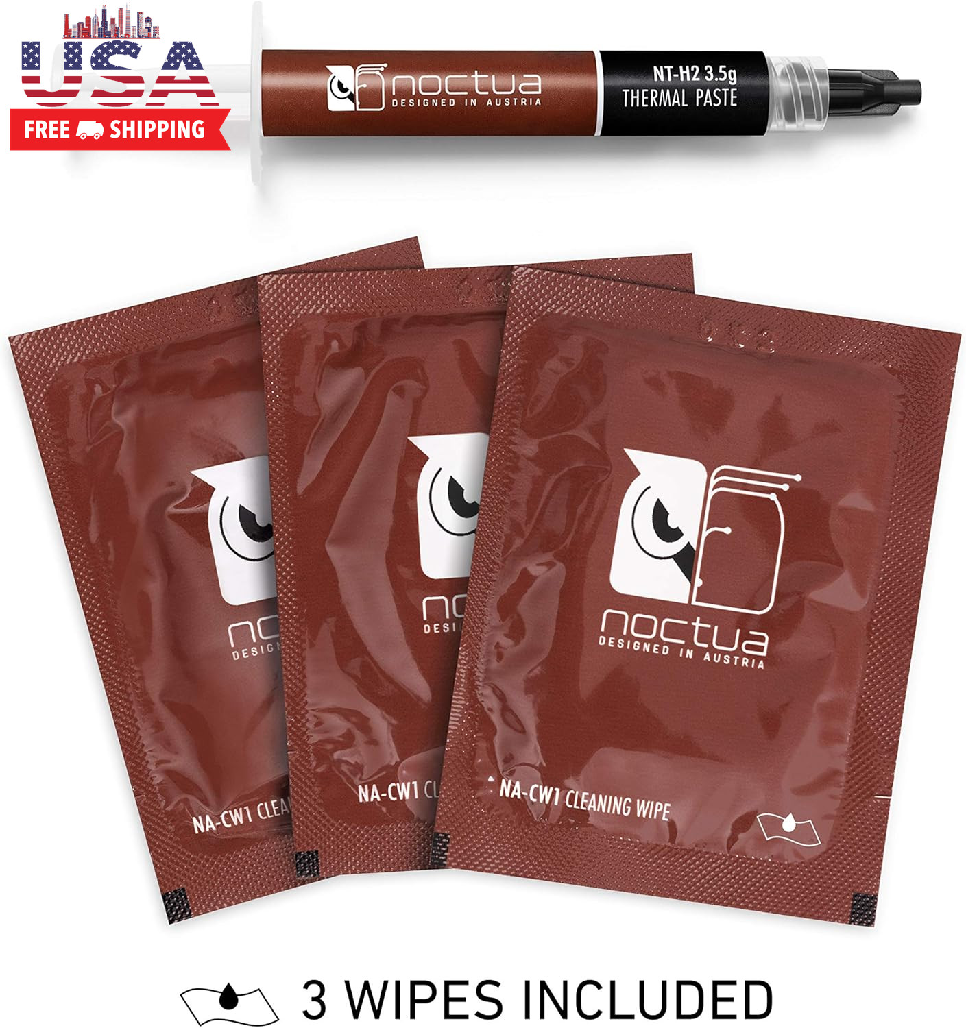 NT-H2 3.5G, Thermal Computer Paste Incl. 3 Cleaning Wipes (3.5G)
