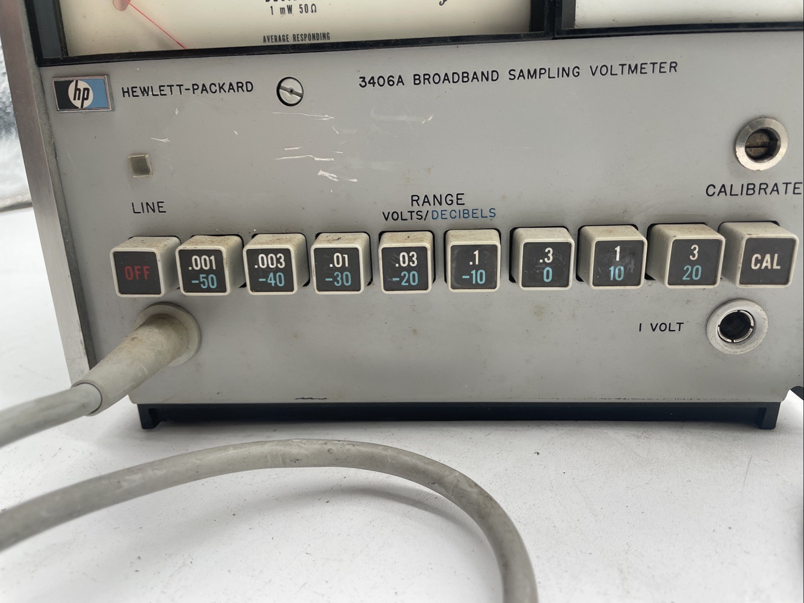 Vintage Hewlett-Packard HP 3406A Broadband Sampling Voltmeter & Probe Kit S2