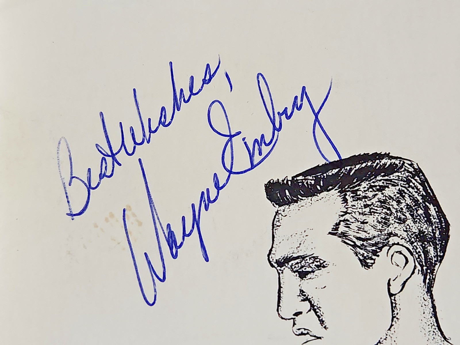 NBA All-Star Team 1965 Stokes Game Program - Signed by HOF Player Wayne Embry