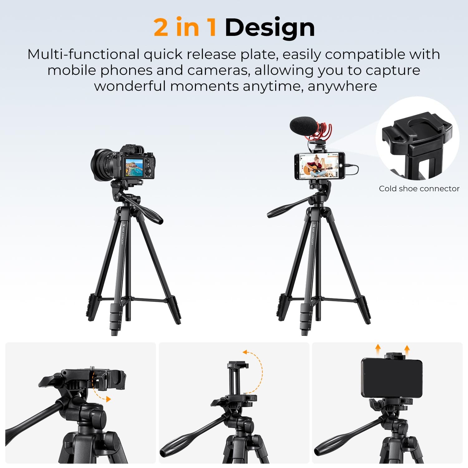 60'' Portable Travel Tripod.