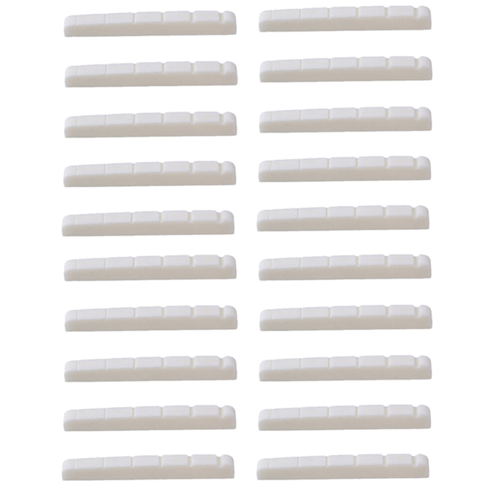 20PCS BONE Nut For Fender ST Electric Guitar 42X3.5X5mm Luthier saddle US