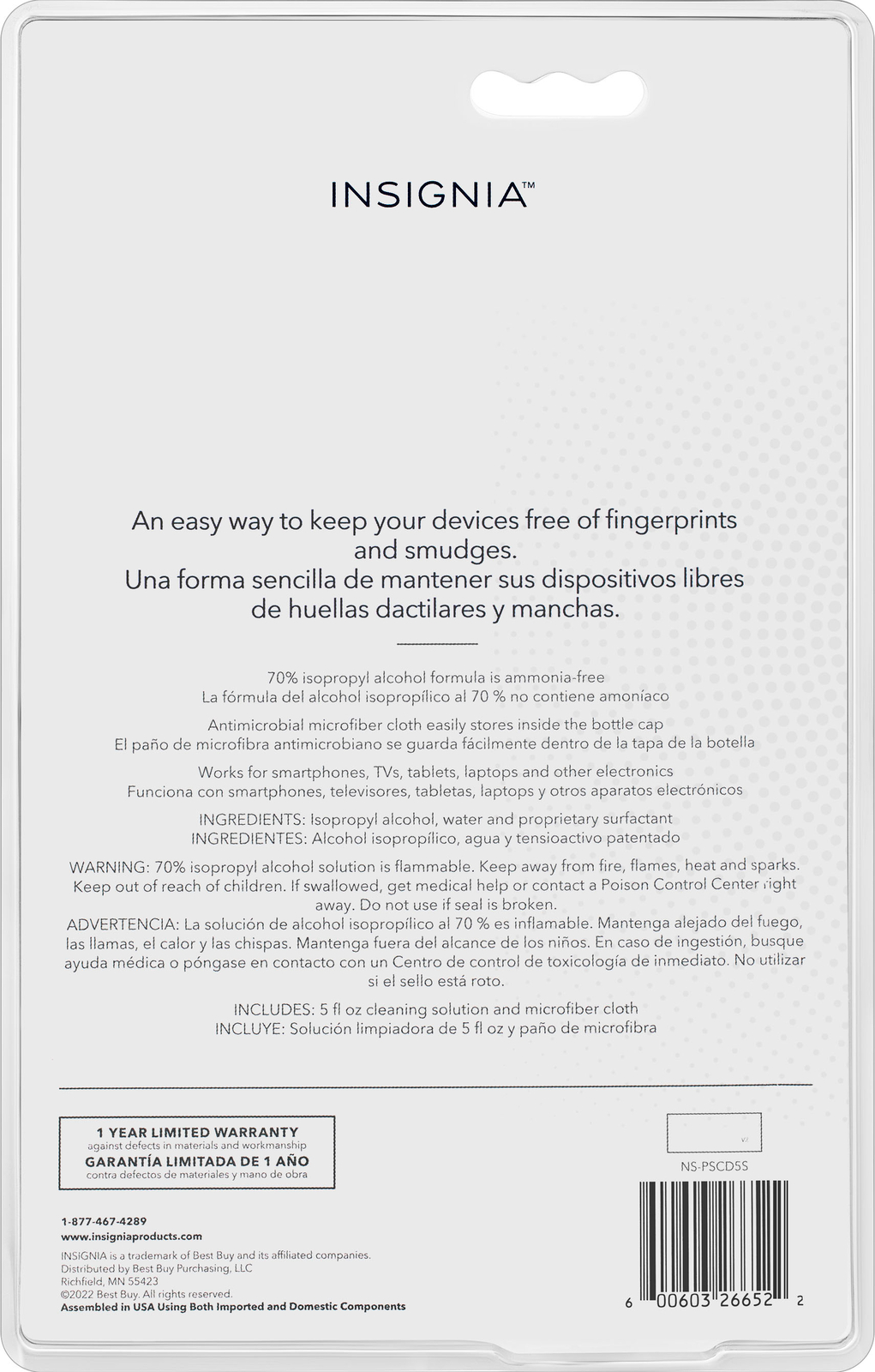 Insignia- 5 oz. Electronics Cleaning Solution
