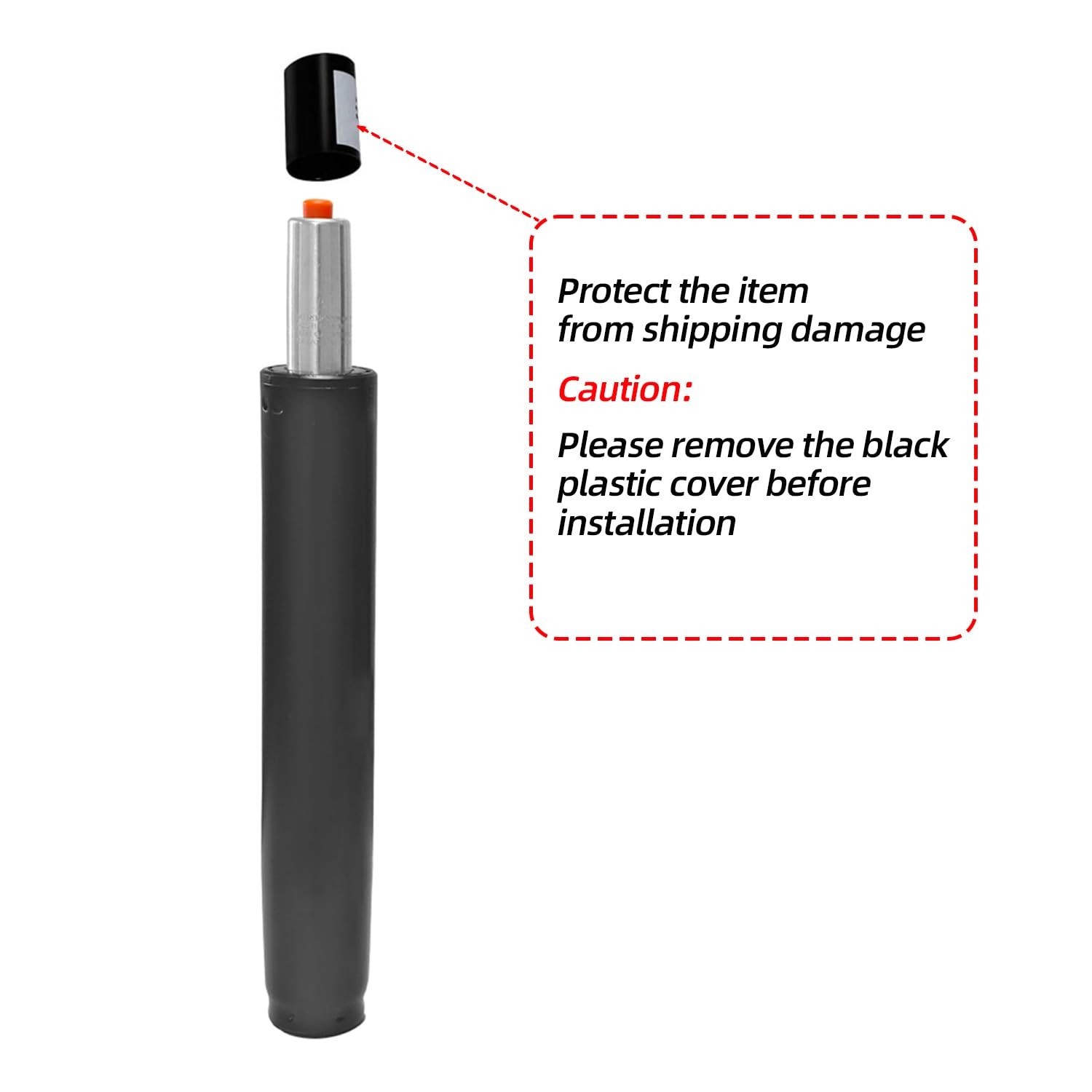 Reliable 8-inch Stroke Gas Lift Cylinder for Gaming & Office Chairs - 450 lbs