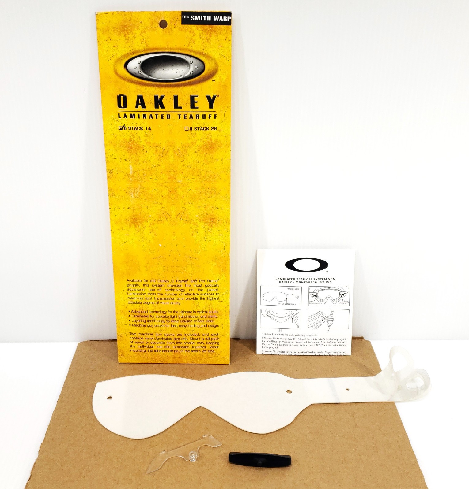 Oakley Laminated Tear-Offs (14) Pack for Smith Warp Goggles 01-168 New NOS
