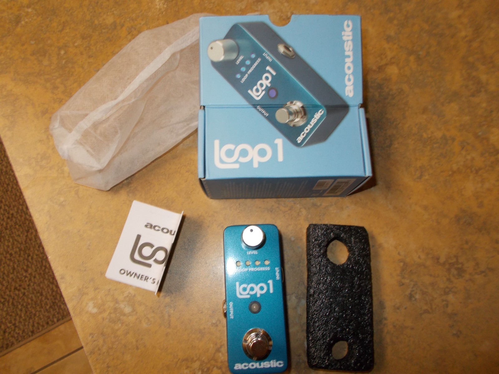 Acoustic Controls Guitar Loop1 Looper Pedal Standard + Power Supply