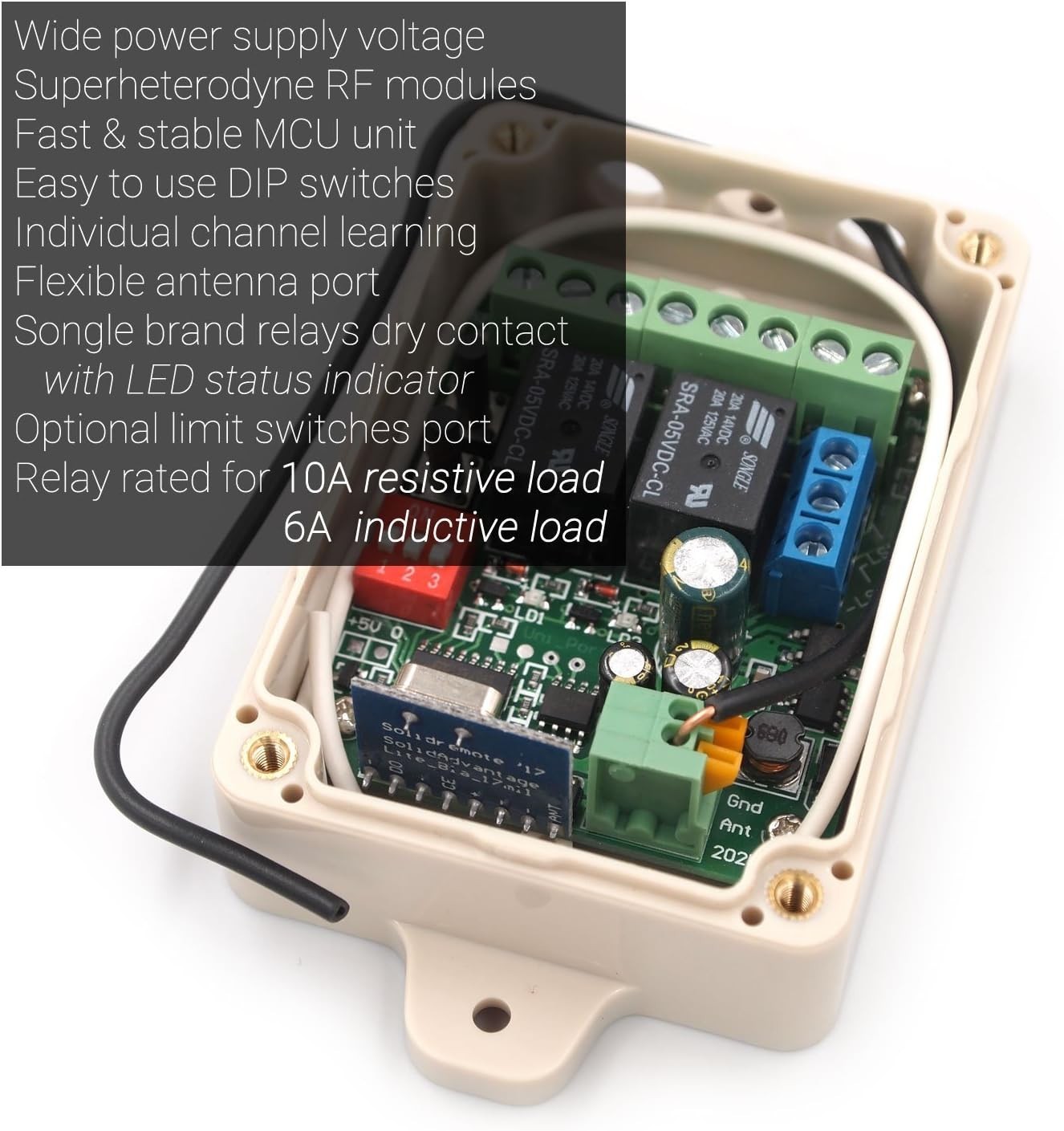 12V - 24V Secure Wireless Rf Remote Control Relay Switch U