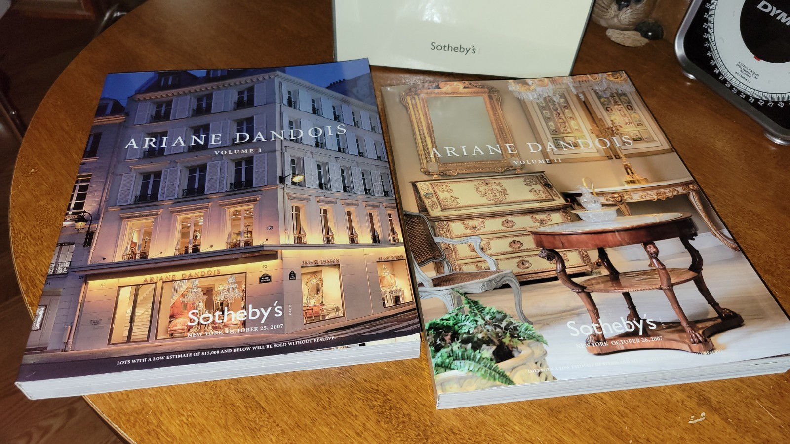 Sotheby's Ariane Dandois October 2007 Volumes I & II New Slipcover Box Set