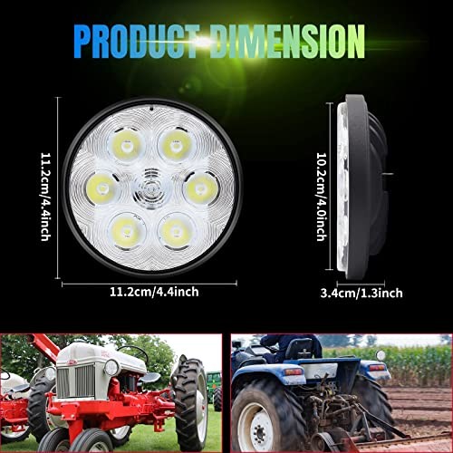 LED Tractor Lights Par36 Sealed Beam LED Work Light, IP67 Waterproof for 1